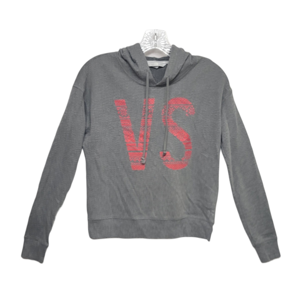 Victorias Secret Women's VS Winter Snowflake Begonia Hoodie Gray Size XS
